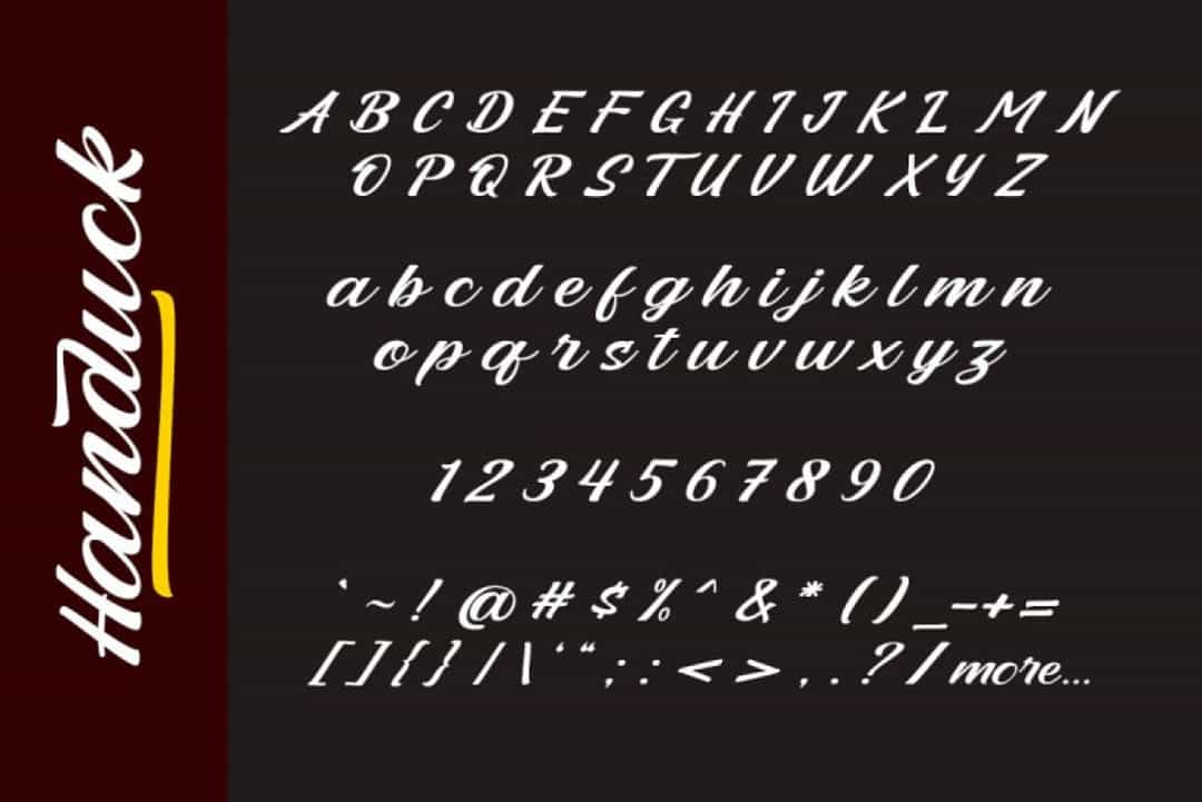 Handuck Font Image 3