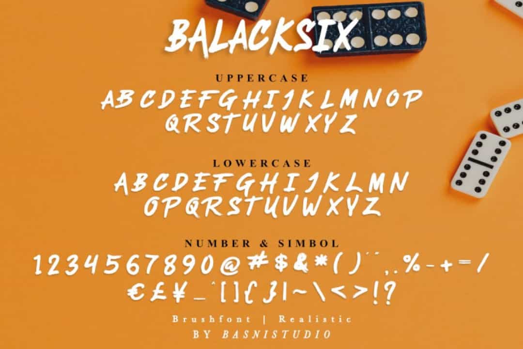 Balacksix Font Image 3