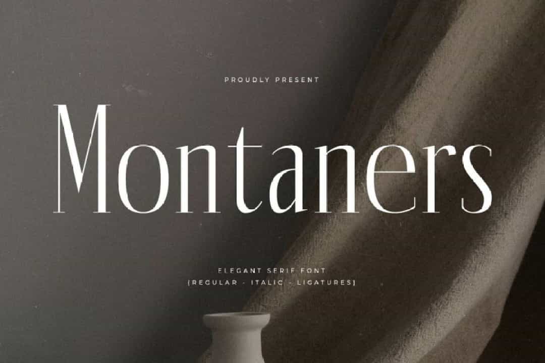 Montaners Font Image 1