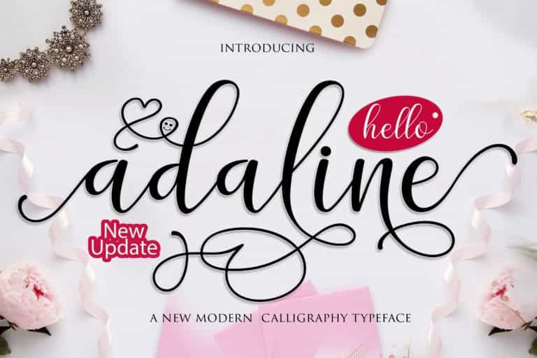 Adaline Script Font Image 1