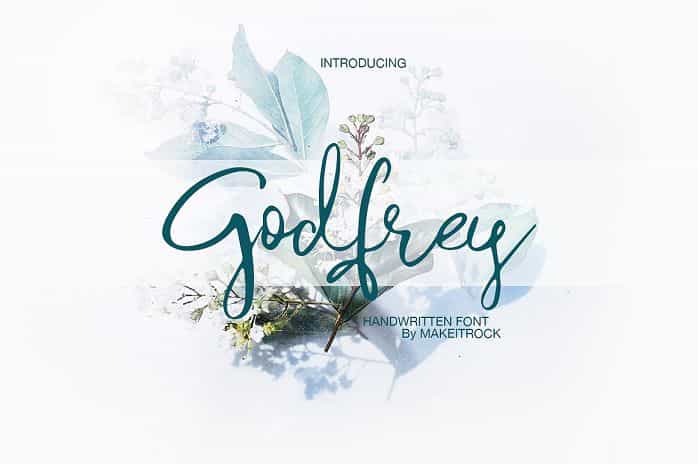Godfrey Script Font Image 1