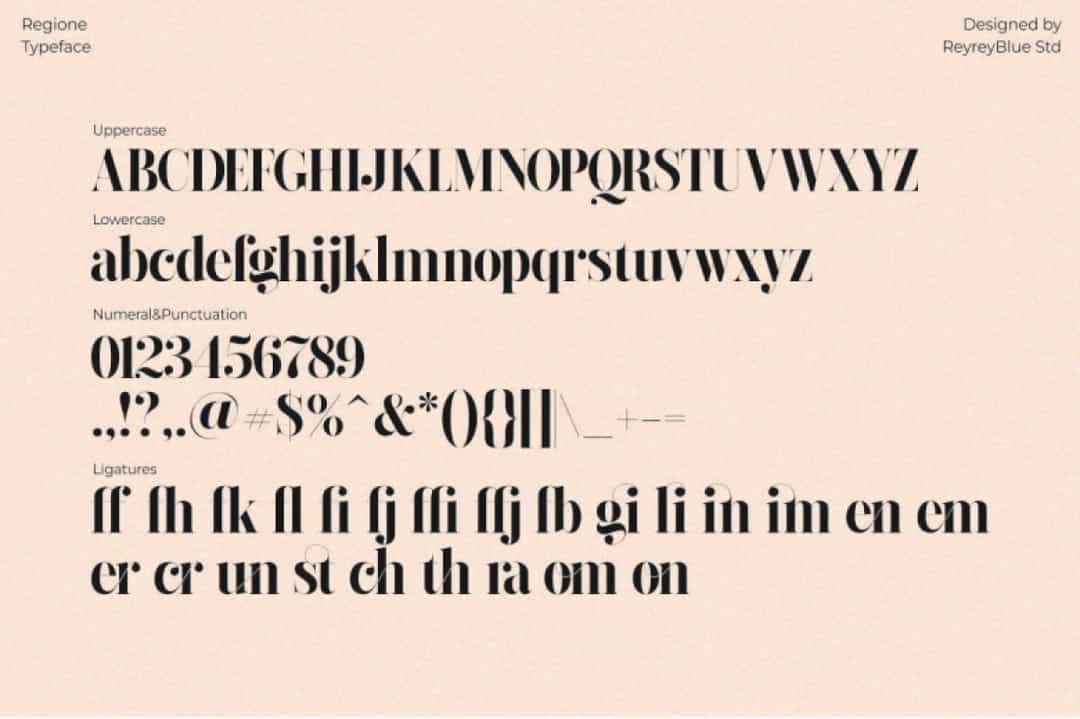 Regione Font Image 3