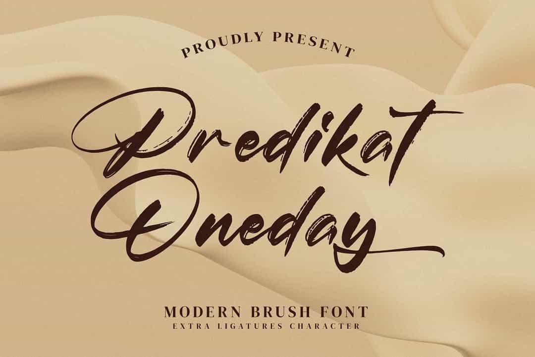 Predikat Oneday Font Image 1