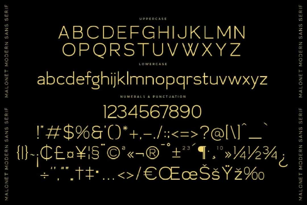 Malonet Font Image 3