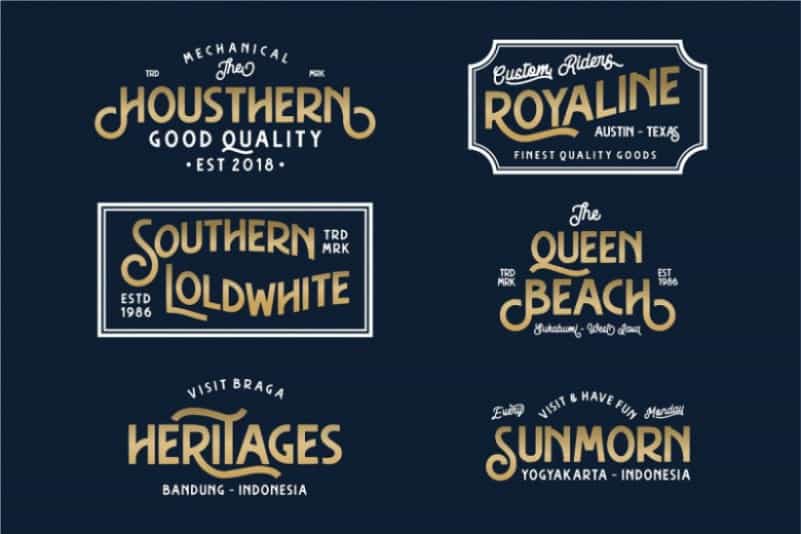 Hasthon Vintage Font Image 2
