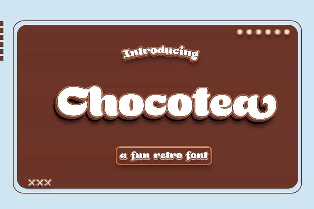 Chocotea Font Image 1
