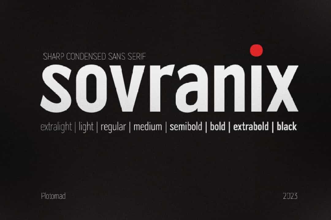 Sovranix Font Image 1