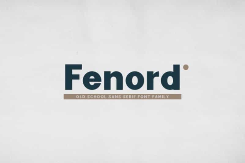 Fenord Sans Serif Font Image 1