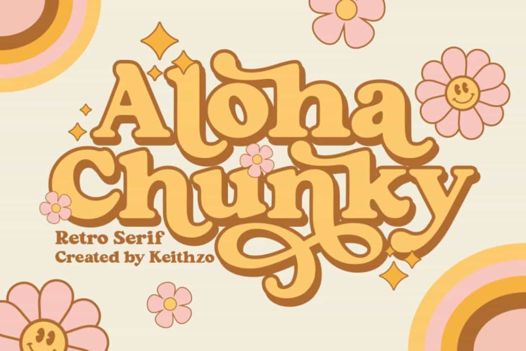 Aloha Chunky Font Image 1
