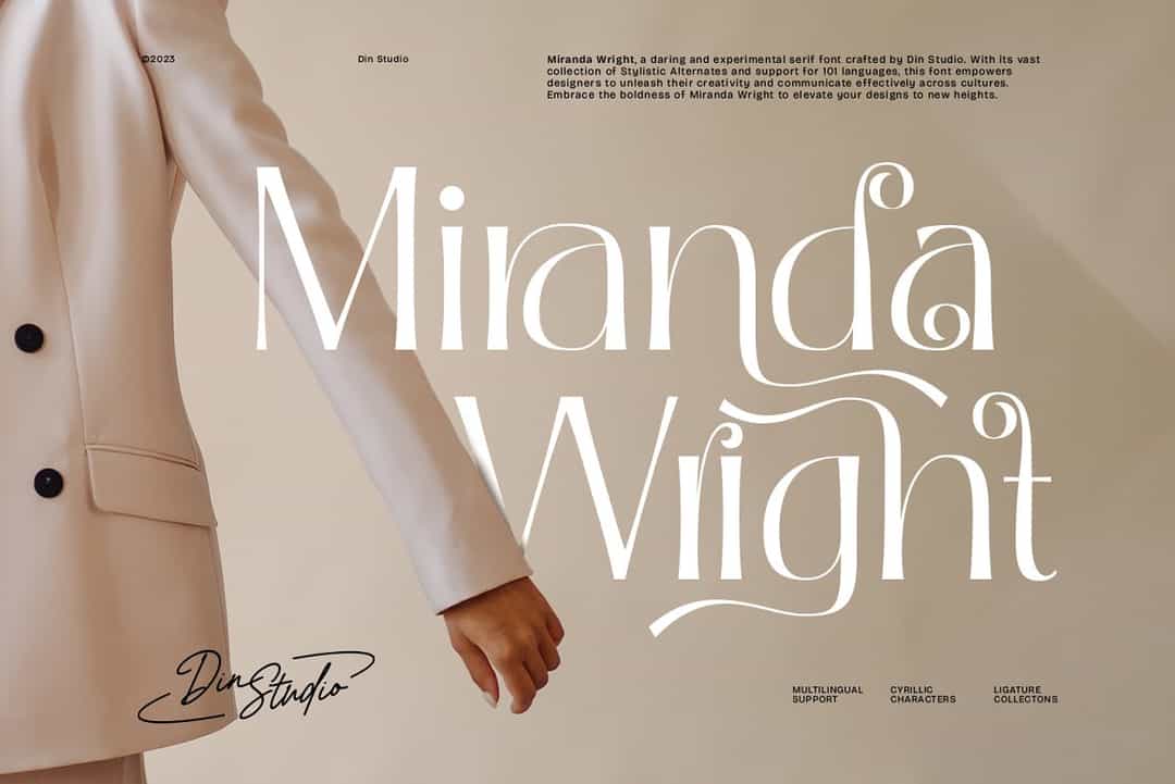 Miranda Wright Font Image 1