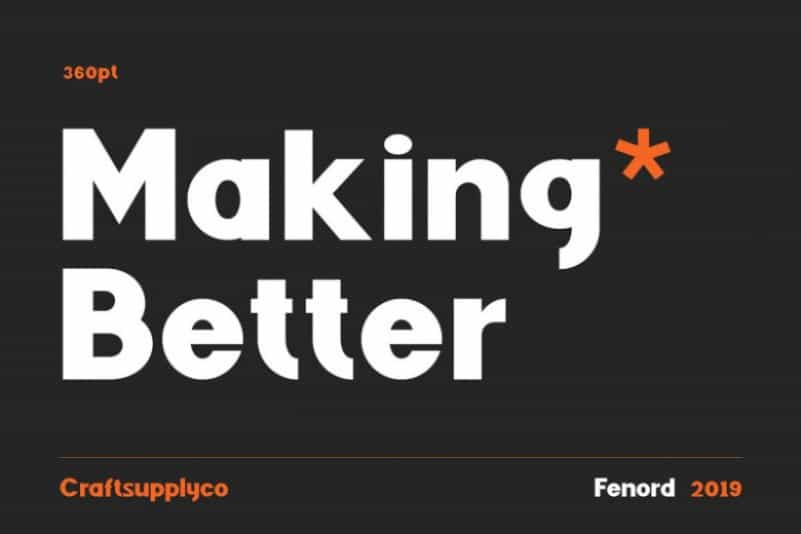 Fenord Sans Serif Font Image 3
