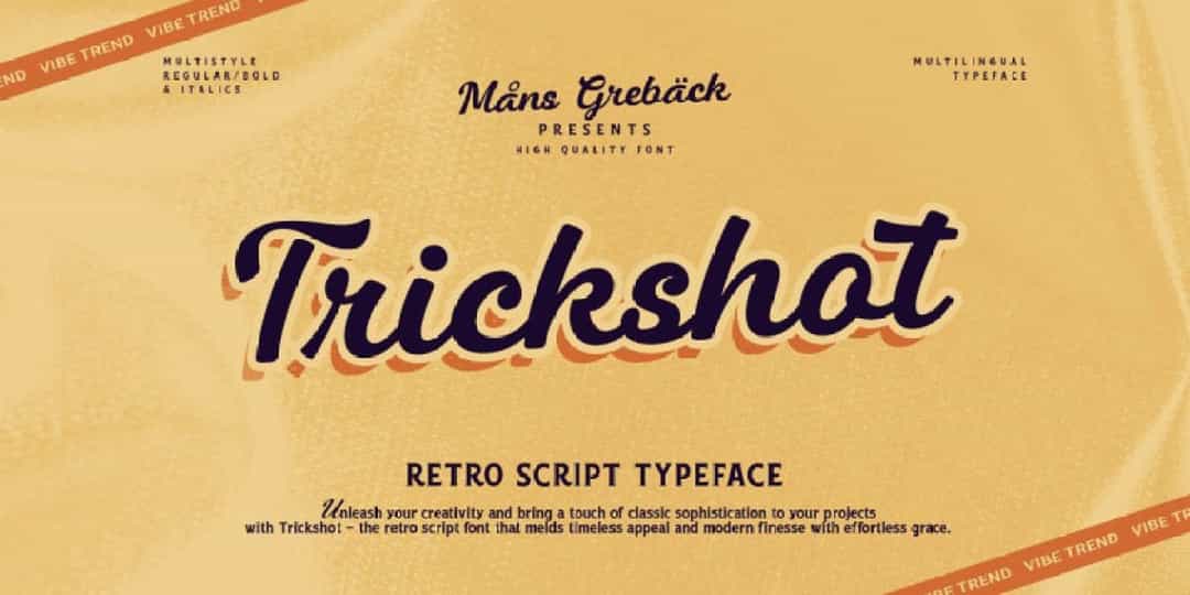 Trickshot Font Image 1