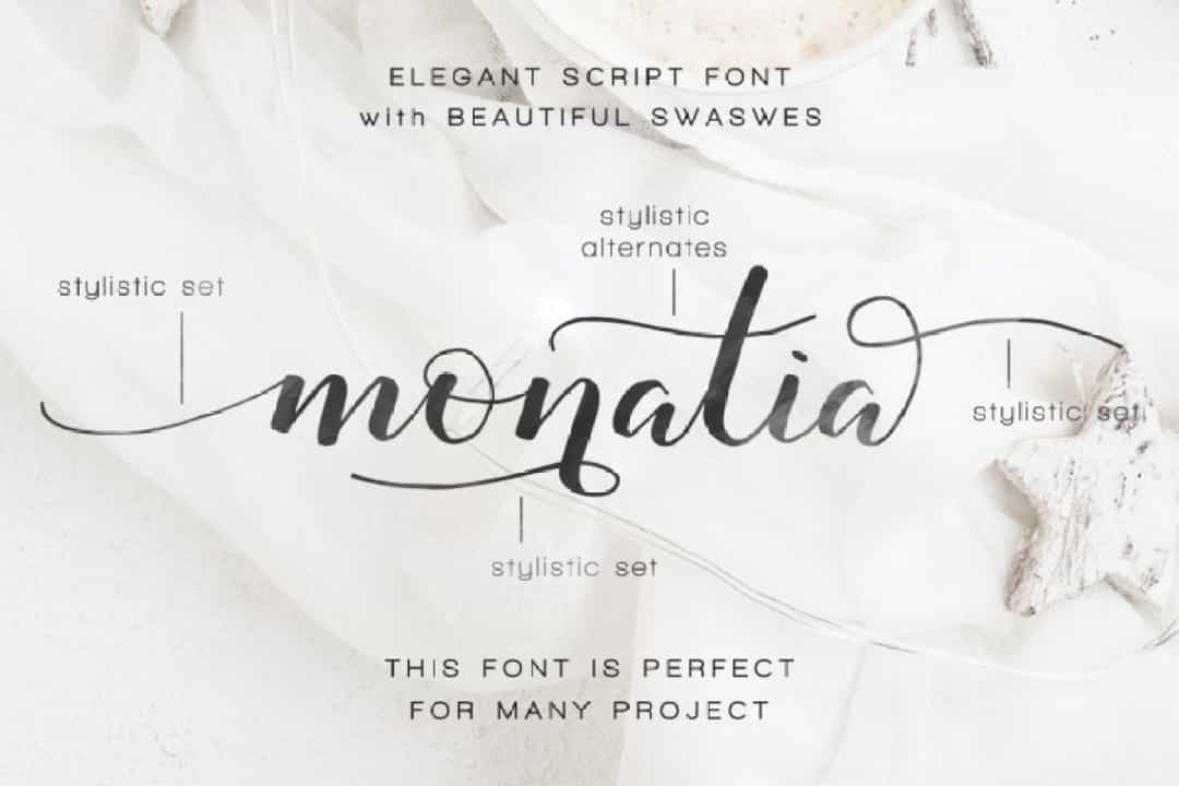 Monatia Font Image 2
