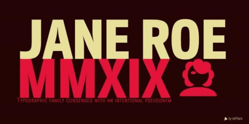 JANE ROE Sans & Condensed Fonts Image 2