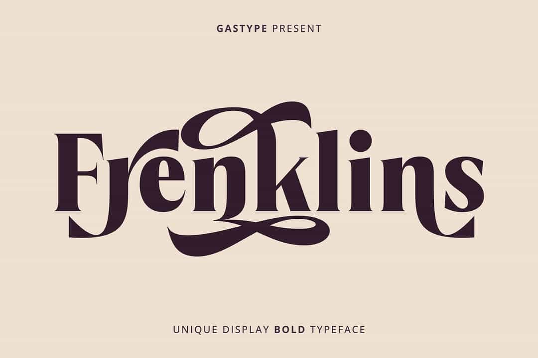 Frenklins Font Image 1