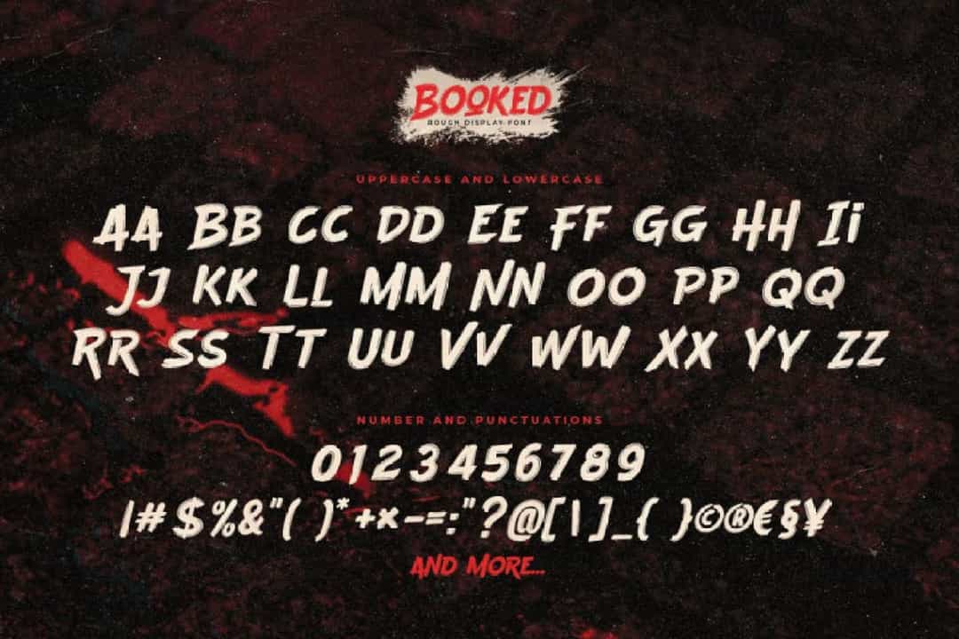 Booked Font Image 3