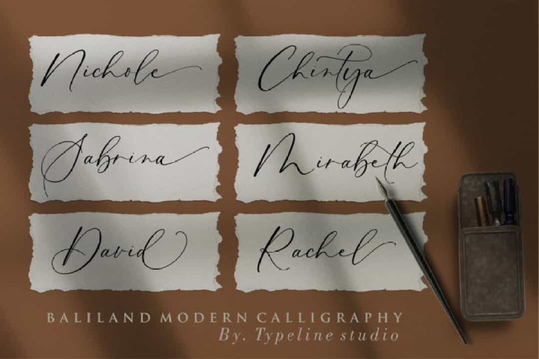 Baliland Font Image 2