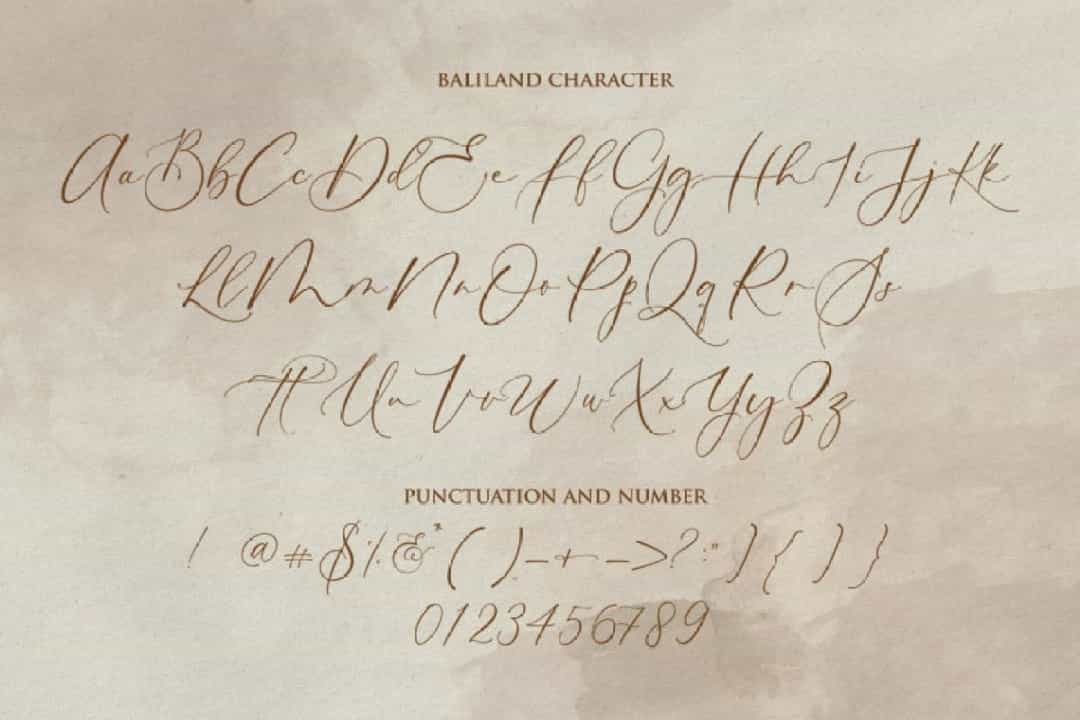 Baliland Font Image 3