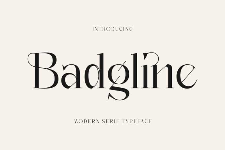 Badgline Font Image 1
