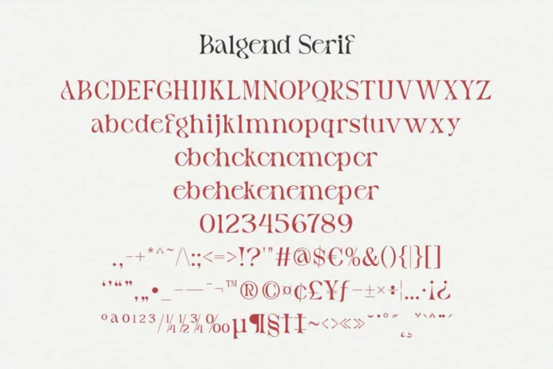 Balgend Font Image 2