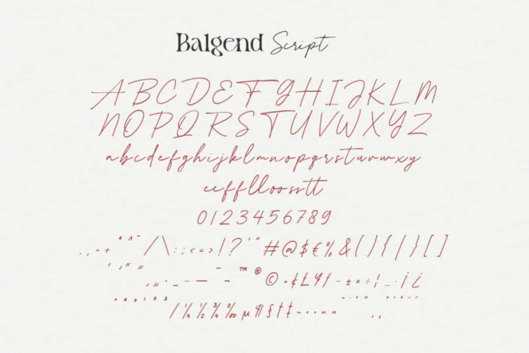 Balgend Font Image 3