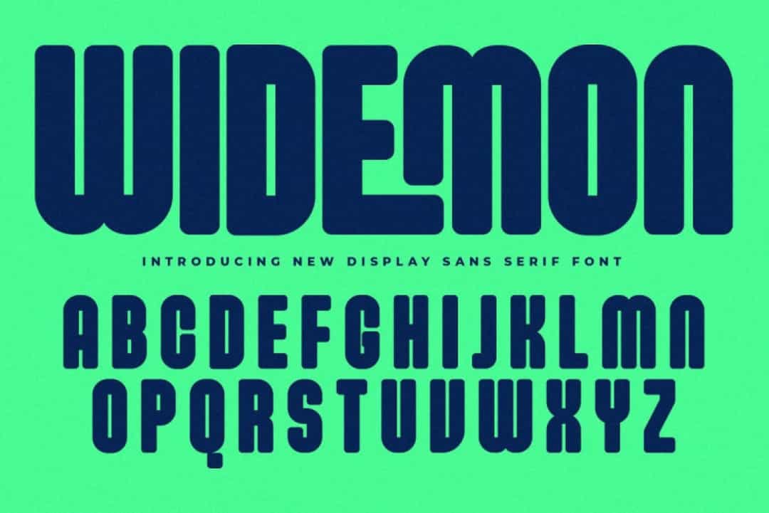 Widemon Font Image 1