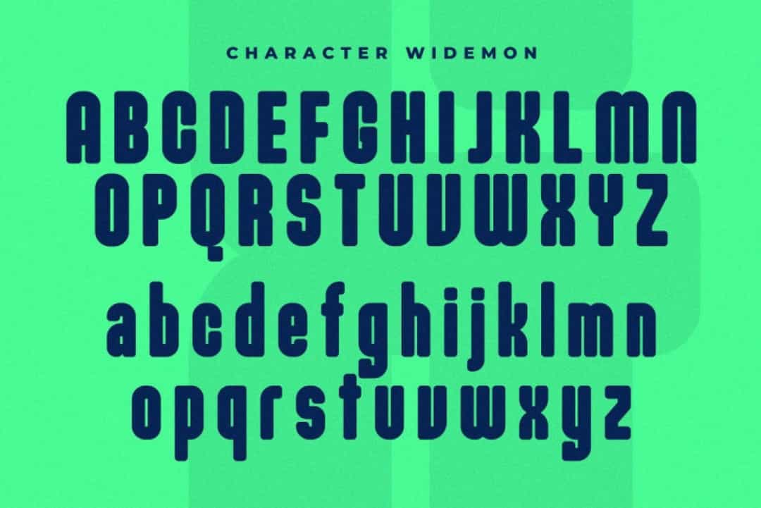 Widemon Font Image 2