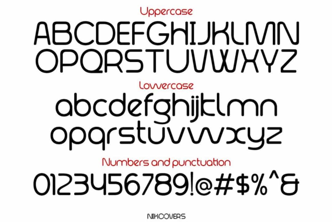 Nikoovers Font Image 3