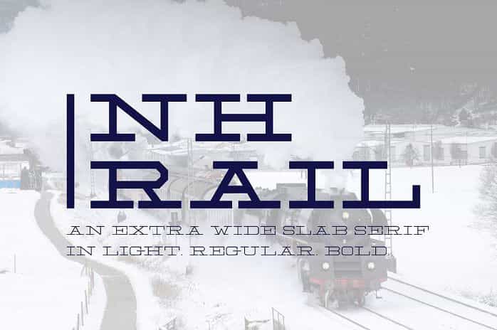 NH Rail Slab Typeface Image 1