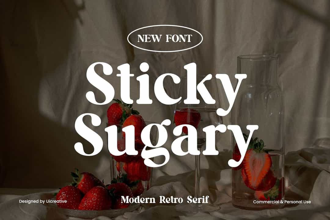 Sticky Sugary Font Image 1