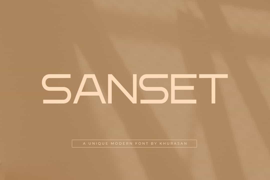 Sanset Font Image 1