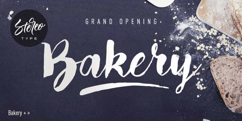 Bakery Font Free Image 1