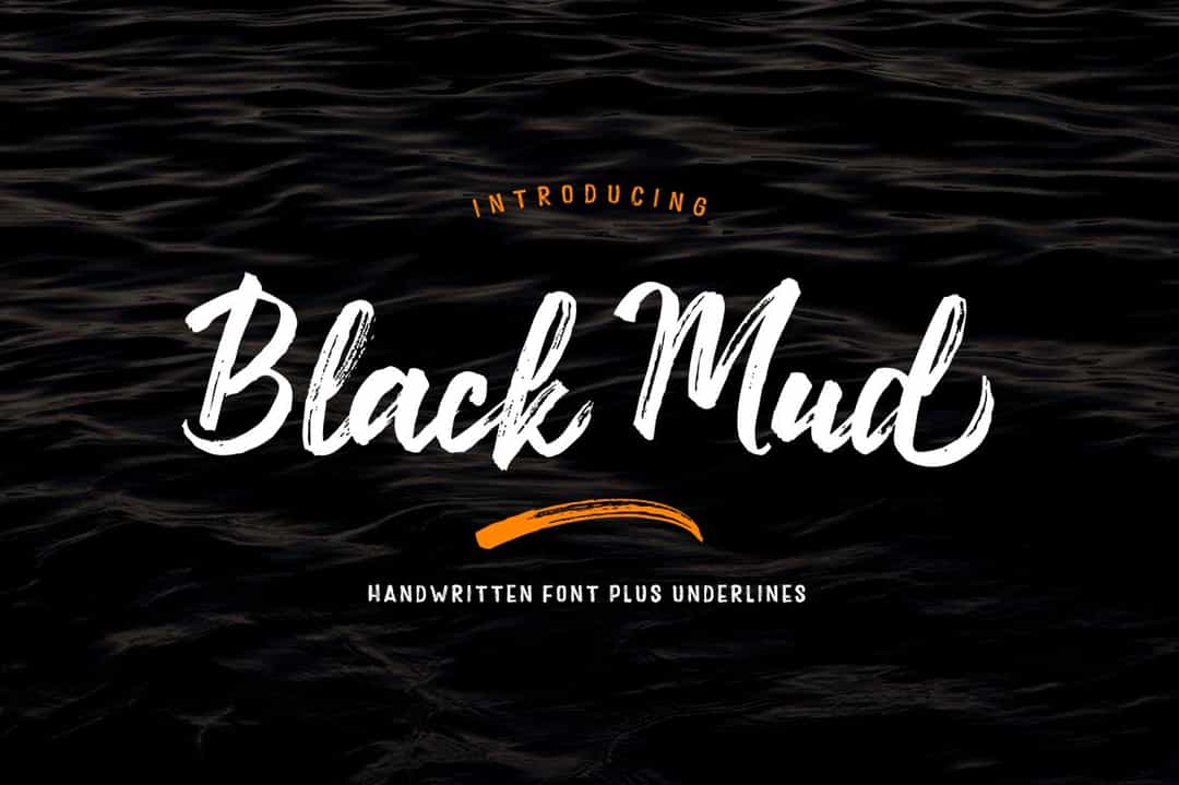 Black Mud Font Image 1