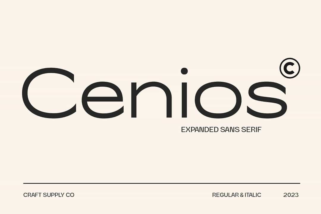 Cenios Font Image 1