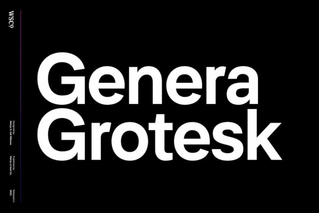 Genera Grotesk Font Image 1