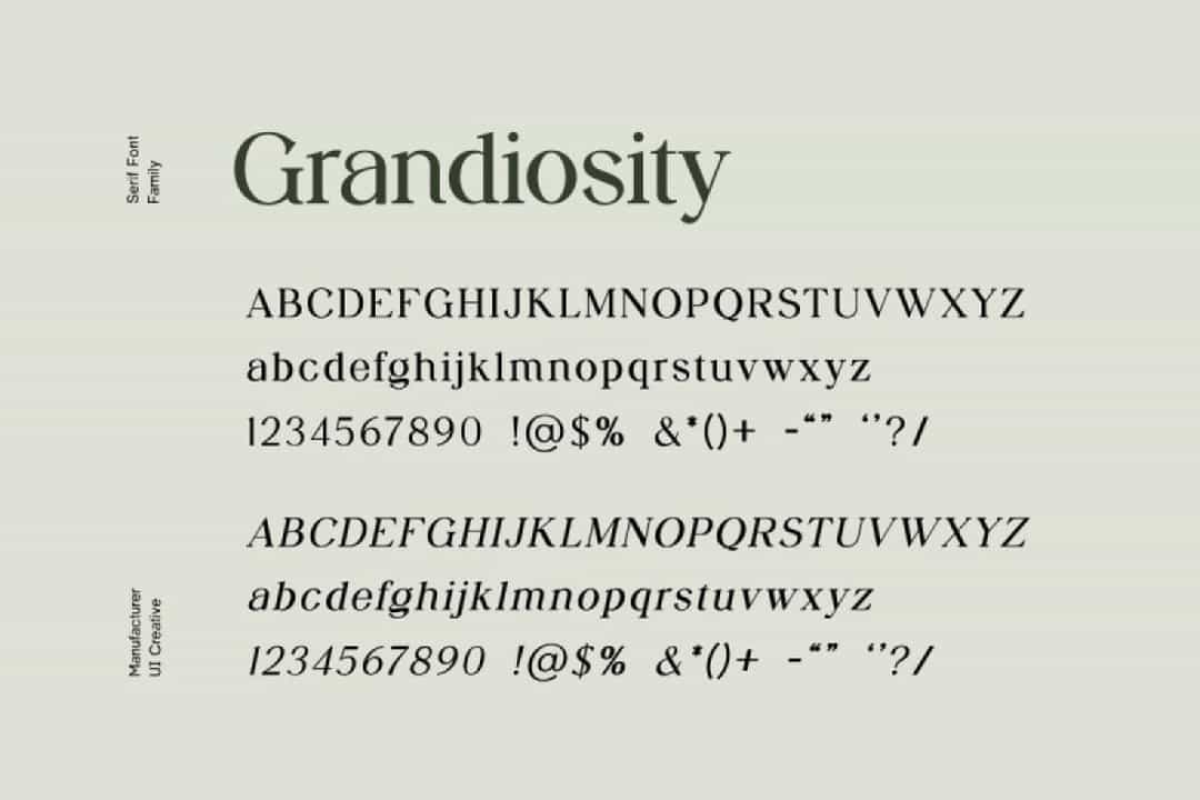 Grandiosity Font Image 3