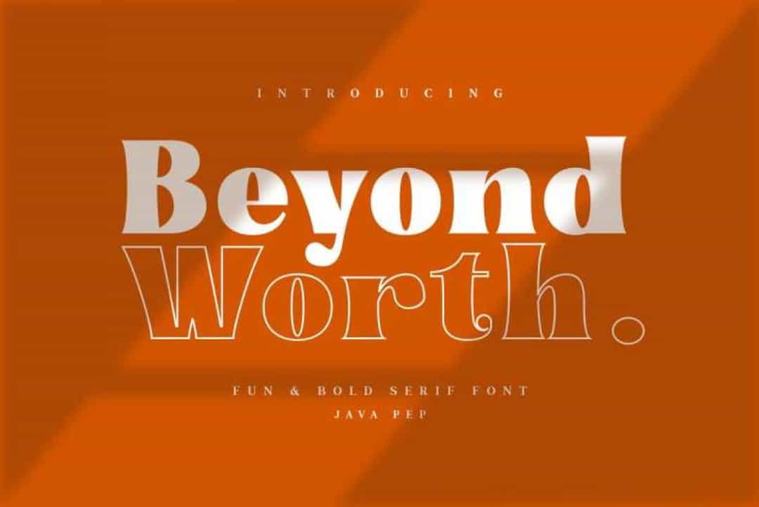 Beyond Worth Font Image 1