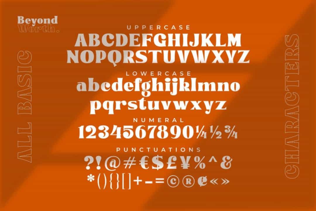 Beyond Worth Font Image 3