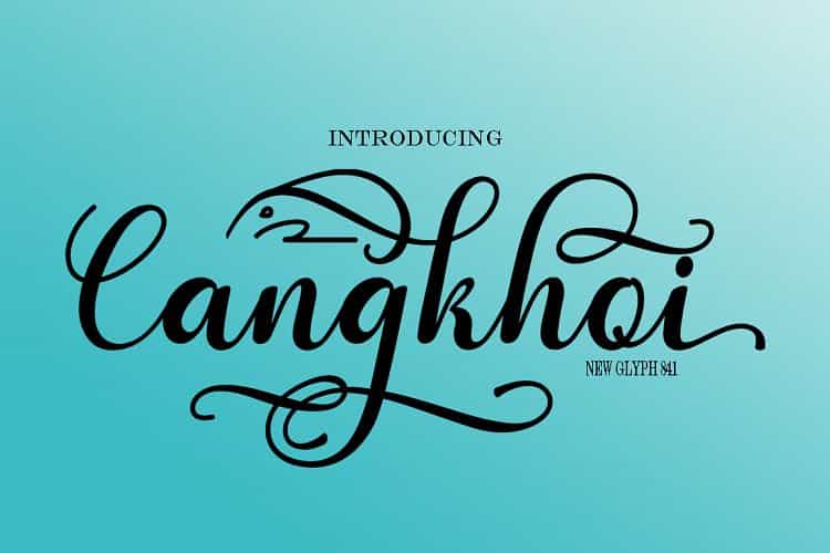 Cangkhoi Script Font Image 1