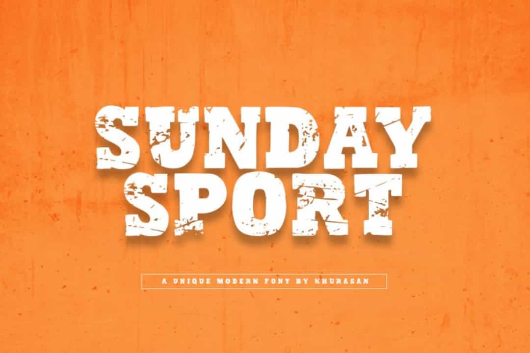 Sunday Sport Font Image 1