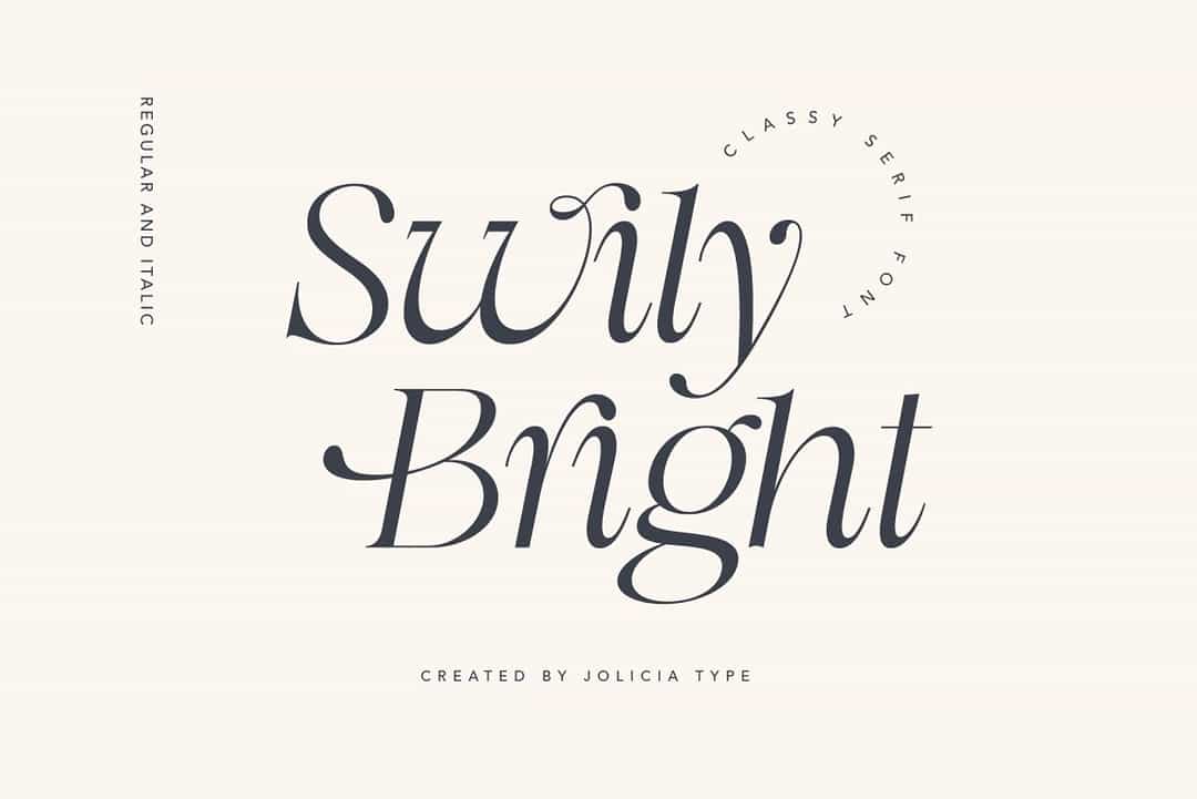 Swily Bright Font Image 1