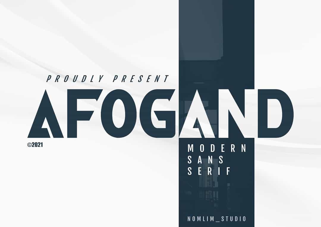 Afogand Font Image 1