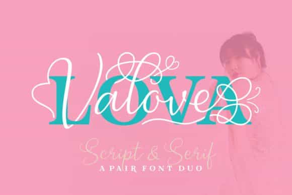 Lova Valove Font Duo Image 1