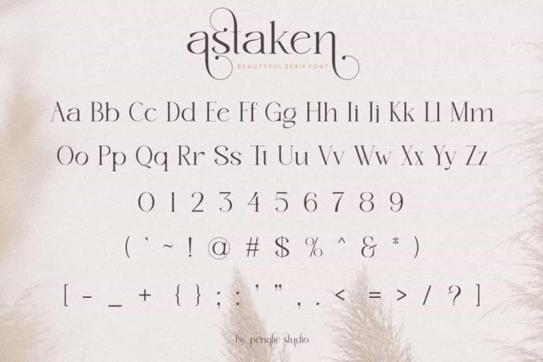 Astaken Font Image 3