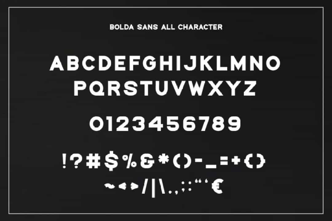 Bolda Sans Font Image 3