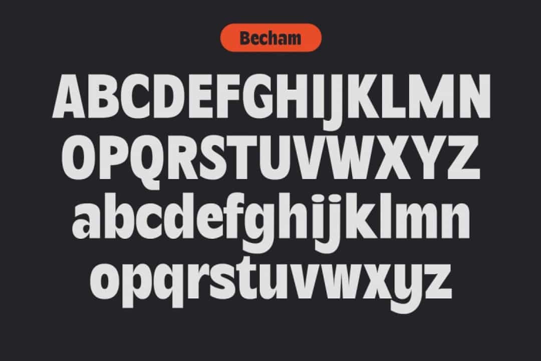 Becham Font Image 3