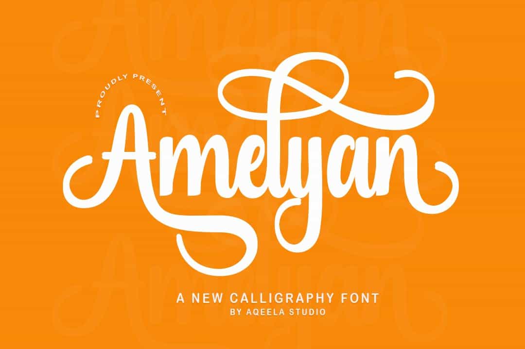 Amelyan Font Image 1