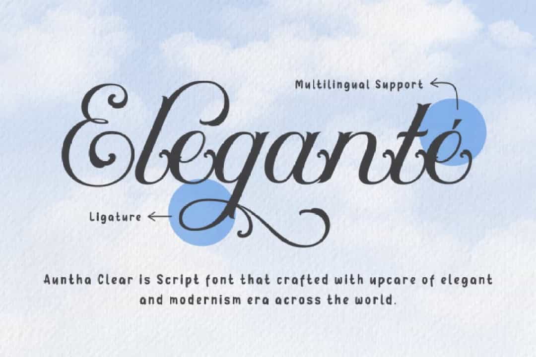 Auntha Clear Font Image 2