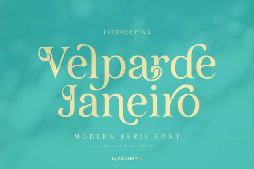 Velparde Janeiro Font Image 1