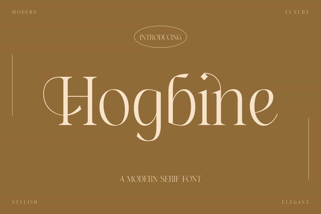 Hogbine Font Image 1